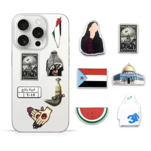 Custom Saudi National Day Pins New Fashion Cartoon Casting Logo Metal Lapel Enamel Badge Sticker Promotional Phone Sticker Pin
