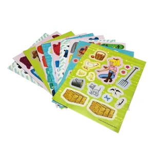 Custom Self Adhesive Art Paper Sticker Sheet Kiss Cut Label Sheet