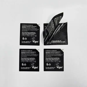 Custom Self Adhesive Glossy Multiple Layer Adhesive Labels Waterproof Kraft Paper Nail Polish Label Stickers in Sheets