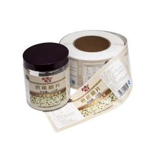 Custom Self Adhesive Printing Matte Roll Labels for Food and Bottles