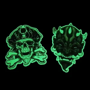 Custom Self Adhesive Pvc Luminescent Animal Kids Room Wall Vinyl logo Glow in Dark Sticker