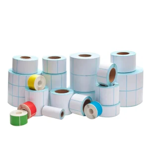 Custom Self-Adhesive RFID Barcode Labels Stickers Rolls Create Your Own Brand Vinyl for Frozen Food Grocery Promotion Private