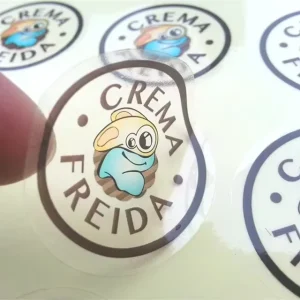 Custom Self Adhesive Transparent Vinyl Stickers clear Label