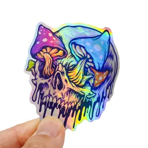 Custom Self Adhesive UV Waterproof Holographic Anime Vsco Clean PVC Label Logo Die Cut Vinyl Stickers