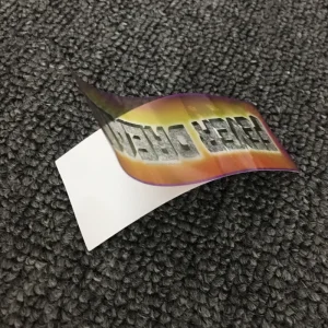 Custom Shape Die Cut Waterproof Scratch Off Textured Paper Adhesive Stickers Jumbo Roll Guangdong Gift