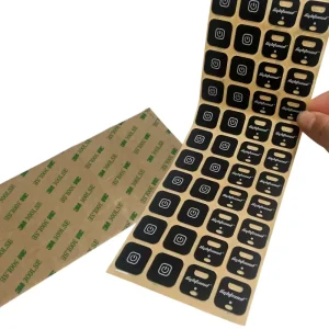 Custom Silk Screen Printed Panel Adhesive PVC Sticker For Polycarbonate PC Lexan Label Overlay For Electronic Machinary Use