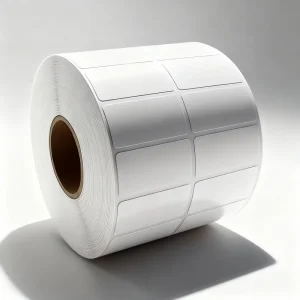 Custom Size Glossy Coated Paper Sticker 50x80mm Irregular Shape for Citizen Printers and Cosmetic Jar Price Tagging
