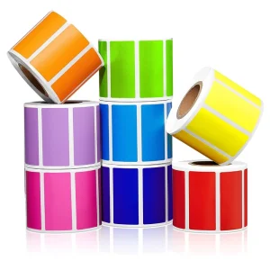 Custom Size Product Labels Brand Logo Sticker Business Label Vinyl Printing Bottle Water and Custom Labels Inkjet Paper Roll