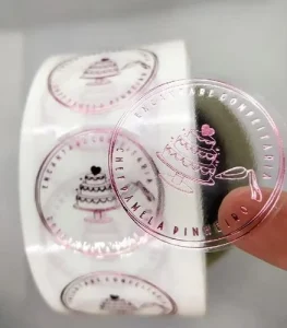 Custom Size Transparent Translucent Label Sticker Paper Waterproof UV Printable Vinyl Self-Adhesive Clear Adhesive 5000 Pcs