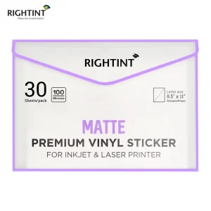 Custom Size Waterproof Laser Inkjet Printed A4 Label Paper Self Adhesive Matte White PP PET Vinyl Sticker Paper for Package
