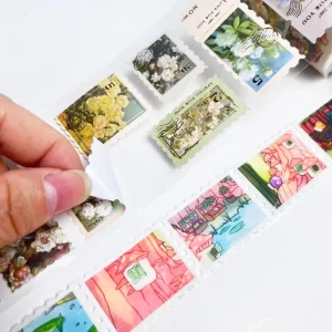 Custom Stamp Washi Stickers Washi Tape Roll Journaling Stickers for Decoration Only Scrapbooking Crafts Washi Stamp Stickers