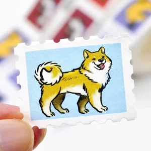 Custom Stamp Washi Tape Decorative Sticker Personnalised Die Cut Irregular Cartoon Cute Stamp Washi Sticker Tape
