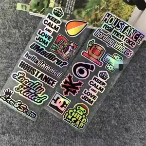 Custom Sticker Design Waterproof Scratch Resistant Self Adhesive Vinyl Car Decal Stickers Bike Stickers