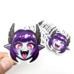 Custom Sticker Sheet Holographic Cute Cartoon Logo Sticker Self-Adhesive Printing Waterproof Vinyl Die Cut Sticker