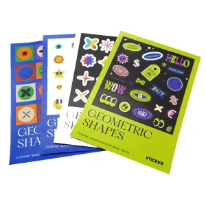 Custom Sticker Sheet Kawaii Cute Logo Waterproof Vinyl Printing Kiss Cutting Decal Stickers Manufacturers