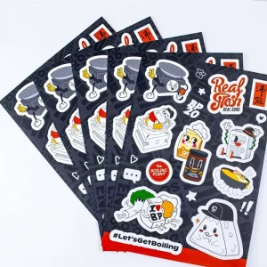 Custom Sticker Sheet for Business Multiple Small Label Stickers for Shipping Packaging Branding Promotion