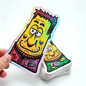 Custom Sticker Vinyl Die Cut Stickers Printing Adhesive Waterproof Company Cartoon PVC Logo Stickers