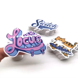 Custom Sticker Vinyl Die Cut Stickers Printing Adhesive Waterproof Company Cartoon PVC Logo Stickers