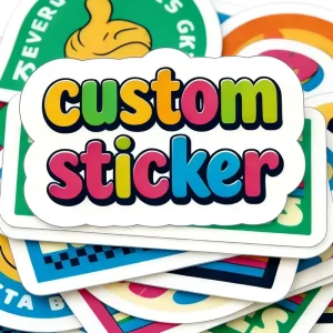 Custom Stickers Durable Self Adhesive Stickers with Company Logo Waterproof Die Cut Labels