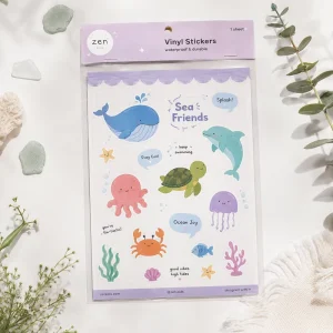 Custom Stickers Set Logo Waterproof Transparent Vinyl Die Cut Sticker Paper