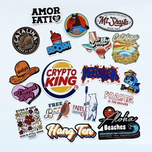 Custom Stickers Vinyl Die Cut Stickers Printing Adhesive Waterproof Cartoon PVC Logo Stickers