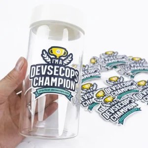 Custom Stickers Waterproof Vinyl Printing Decorative Cartoon Custom Company Logo Sticker for Laptop Water Bottle