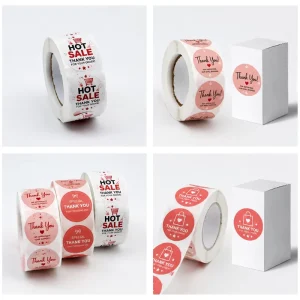Custom Stickers and Labels Roll Sheet Personalized with Your Logo Custom Waterproof Vinyl Adhesive Product Labels