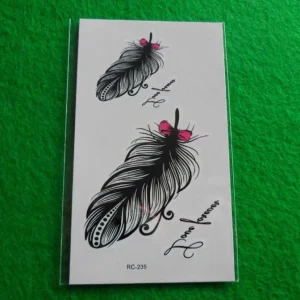 Custom Temporary Tattoo Stickers Sheet for Body Art Custom Design Face Hand Body Tattoo Sticker Black Color