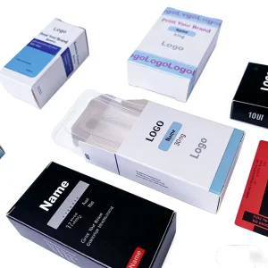 Custom Textured Paper Labels and Boxes for 3ml 5ml 10ml Vials Refill Bottle Packing Kit