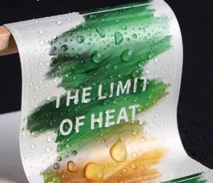 Custom Textured Vinyl Self Adhesive Durable Waterproof Tea Condiment Packaging Labels