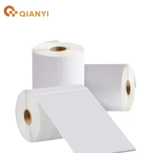 Custom Thermal Coated Customized Pretty White Thermal logo Stickers for Packaging Label Thermal Coated Paper Sticker Labels