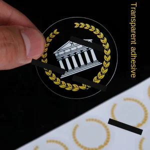 Custom Transparent Adhesive Sticker Beer Labels PVC Material with CMYK Color Printing for Beverage Packaging and Small Batches