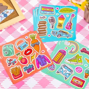 Custom Transparent Craft Vinyl Waterproof Stickers Various Crafts Custom Kiss Cut Die Cut Stickers