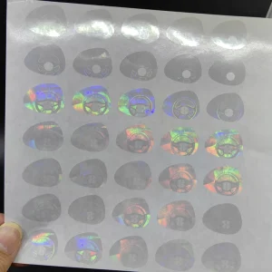 Custom Transparent Hologram Sticker Holographic Sticker Heat Transfer Hologram Film