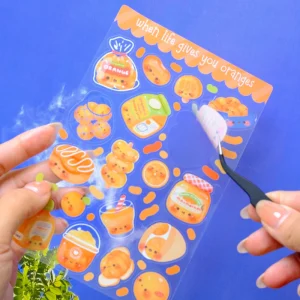 Custom Transparent Kiss Cut Stickers Animal Cartoon Children Stickers Free Production Samples