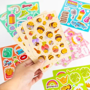 Custom Transparent Kiss Cut Stickers Custom Design Clear Waterproof UV Vinyl Stickers Anime Design