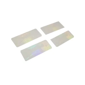 Custom Transparent PET Hologram Stickers Transparent Hologram Sticker Printing on PVC Card