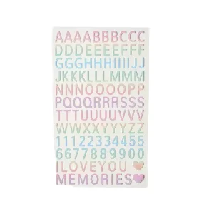 Custom Transparent PVC Alphabet Stickers Waterproof Clear Letter Decals for DIY Decoration
