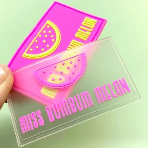 Custom Transparent PVC Rubber Patch Garment PVC Label Clear Silicone Patch
