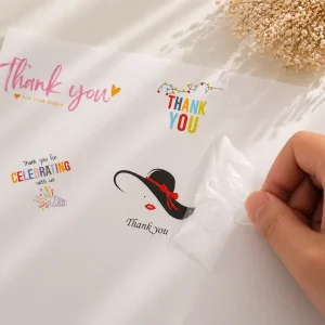 Custom UV DTF Transfer Sticker with Waterproof Logo Printing for Packaging and Product Branding
