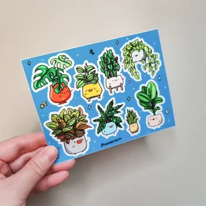Custom UV Kids Stickers Fancy Cartoon Self Adhesive Vinyl Sheets Kiss Cut Packaging Labels