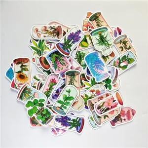 Custom UV Print PVC PP PET Die Cut Sticker Waterproof Vinyl Glossy Matte Decal Brand Logo Stickers