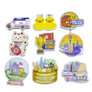 Custom UV Printing Waterproof Durable White Vinyl PVC Easy Peel Self Adhesive Die Cut Custom Stickers