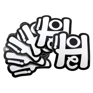 Custom UV Resist Printing Waterproof Durable White Vinyl PVC Self Adhesive Removable Reusable Glossy Matt Die Cut Logo Stickers