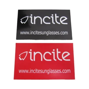 Custom UV and Silk Screen Printed Water Resistant PVC Motorcycle Vinyl Logo Stickers with Customized Die Cut Shape