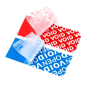 Custom VOID Security Seal Label Warranty Sticker VOID If Tampered
