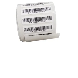 Custom Variable Data Printing Adhesive Paper Labels With Consecutive Serial Number QR Code Barcode Stickers