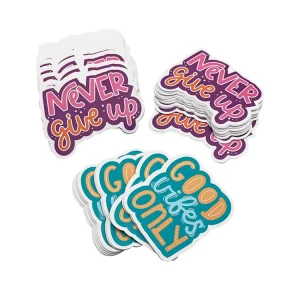 Custom Vinyl Die Cut Decorative Sticker Adhesive PVC Waterproof Logo Cutting Promotional Stickers