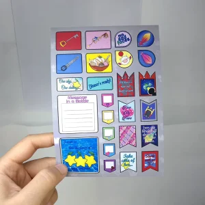 Custom Vinyl PVC Planner Kiss Cut Sticker Sheets Printing Waterproof Removable Holo Sticker Suppliers