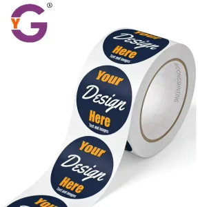 Custom Vinyl Roll Sticker Self Adhesive Round Label Sticker Printing Waterproof Paper Packaging Private Business Logo stickers